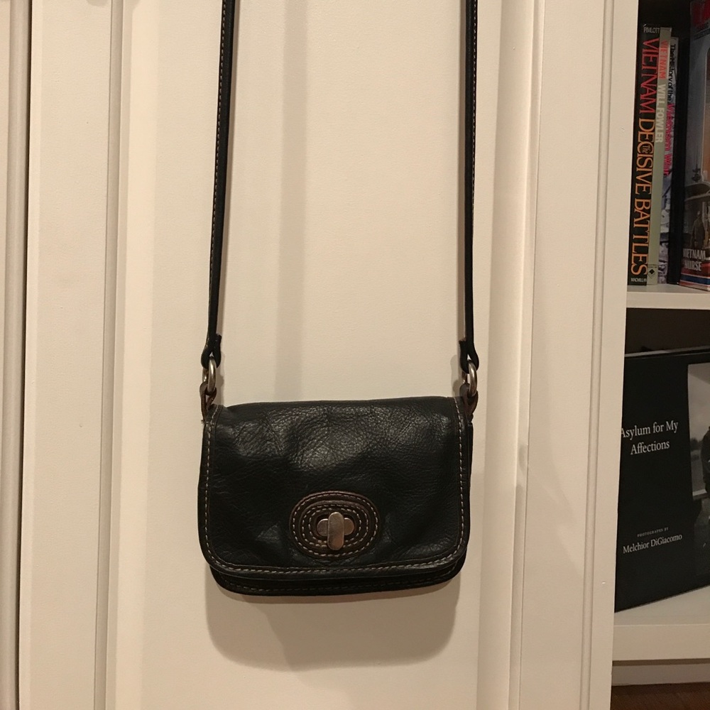 Authentic Fossil Black Satchel